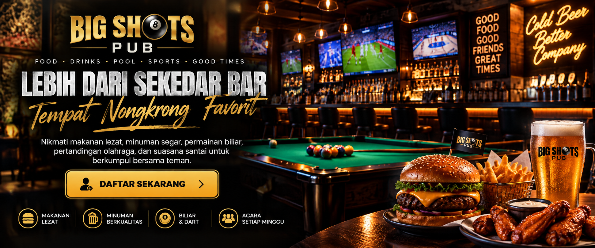 Banner Big Shots Pub